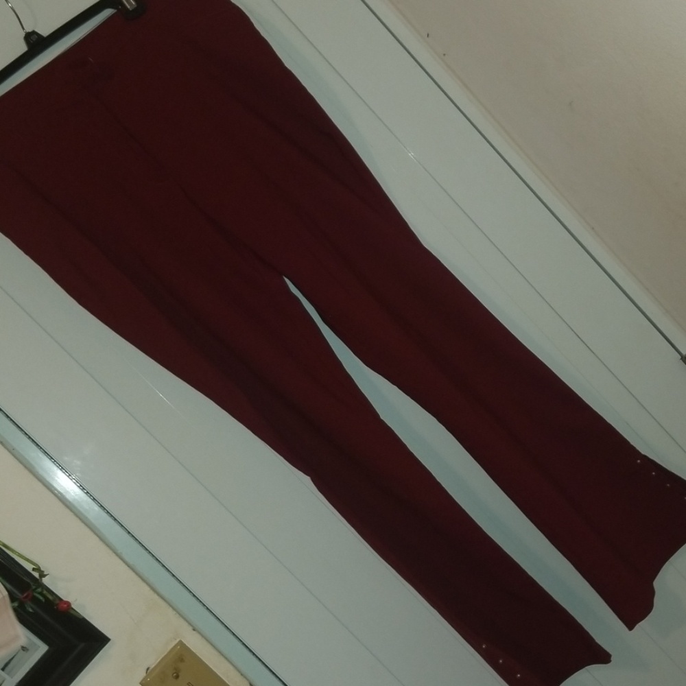 Wine red formal pants